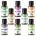 Farimma Aromatherapy Top 8 Essential Oils Gift Set, 100% Pure & Therapeutic Grade Plant Oils - 10 ml Each (Lavender, Eucalyptus, Rosemary, Lemongrass, Peppermint, Orange, Tea Tree and Frankincense)