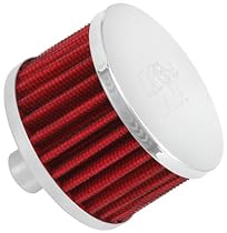 K&N 62-1160 Vent Air Filter / Breather: Vent Air Filter/ Breather; 0.75 in (19 mm) Flange ID; 2 in (51 mm) Height; 3 in (76 mm) Base; 3 in (76 mm) Top
