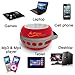 iFox IFS303 Ultra Portable Wireless Bluetooth Speaker with Clip for iPhone iPad iPod Android or PC with FM Radio, AUX, SD and Speakerphone, Outdoor and Indoor (Red)thumb 3