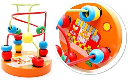Montessori Wooden Beaded Toys Early Educational Wood Puzzles For Children Kids Toy