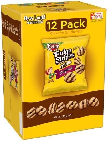 Keebler Cookie and Cheez-It Variety Pack (20-Count) (Packaging May Vary) (Fudge Stripes, Pack of 4)