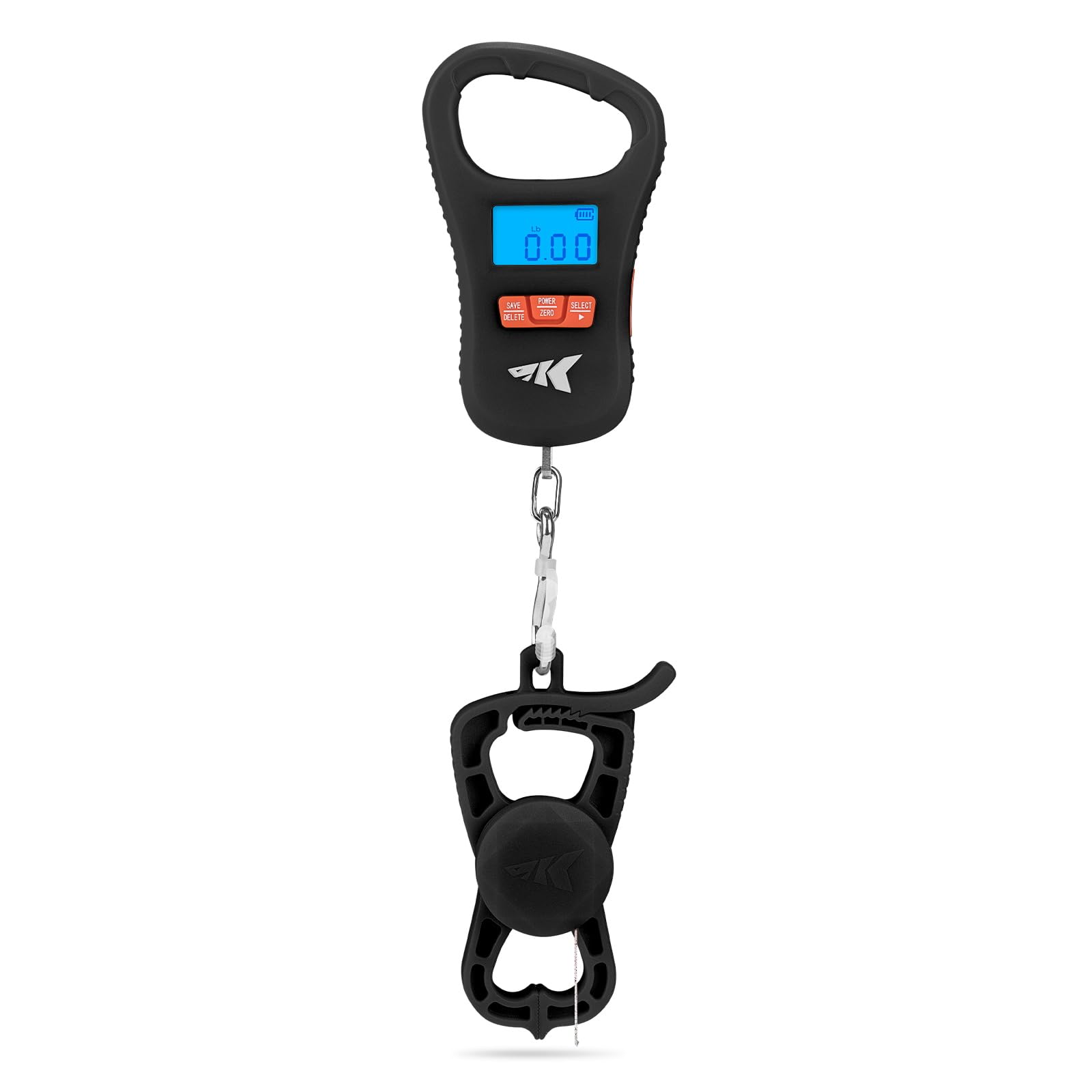 KastKing ToughTide USB Charging Fish Scale with Lip Gripper, Black Combo
