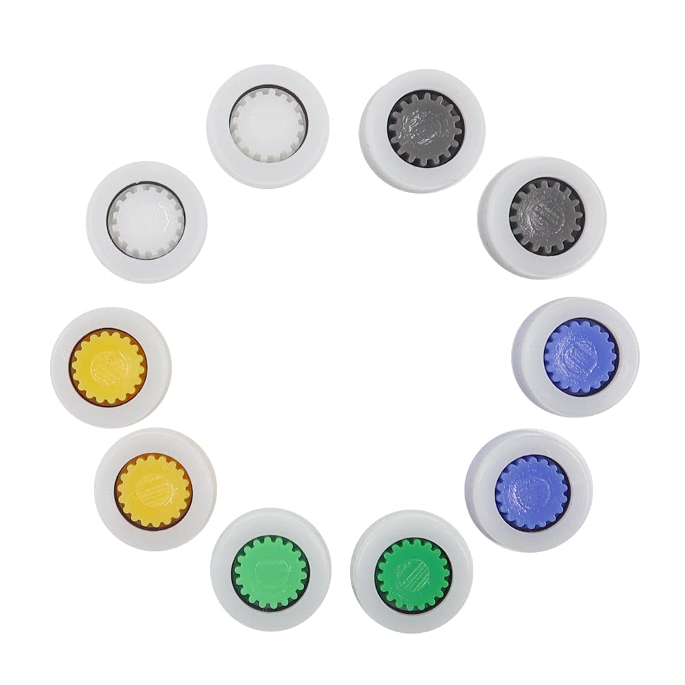 10 Pcs Water Flow Restrictor, Shower Flow Reducer Limiter, Shower Head Flow Restrictor, Water Flow Saver Adapter Set for The Fixed Shower Head or Handheld Shower 1.5/1.8/2.0/2.5/3.0 GPM(G14)