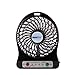 innobay Personal Fan Rechargeable Battery Operated with LED Light, Quiet (4-inch, Black)