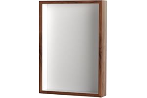 JISADER Wood Shadow Box Frame with Glass Cover Display Box Photo Frame for DIY Gifts Souvenirs, 8inch