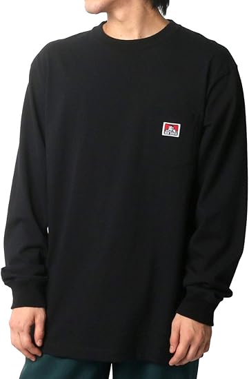 Amazon ベンデイビス Tシャツ メンズ 無地 ロンt ポケット 付き 長袖 Tシャツ カットソー 通販