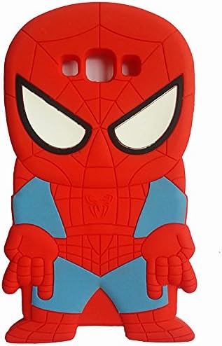 Galaxy Grand Prime Case,Mingfung 3D cute Superhero Cartoon Soft Rubber Silicone Back Case Cover Skin for Samsung Galaxy Grand Prime G530(red)