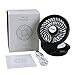 Allnice Mini USB Fan Desk Fan USB Powered Desktop Fan 360° Rotation 3 Speeds Table Fan Quiet Personal Fan with 7 Colors Night Light for Home Office Travel Bedroom (Black)