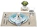 KOUBOO Laguna Rectangular Rattan Placemat, Whitewash