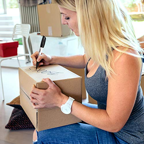 Permanent Markers Pen, Black Fine Point Tip Permanent Marker Pens Set for Writing Doodling Marking, 30 Count