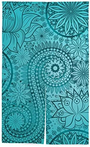 Amazon Tinzzeros のれん おしゃれ ビンテージパターンの民族的背景 ポリエステル 光や風を通し 春にも夏にも 暖簾分け 独特の お風呂 リビング用 可愛い 隣接に 突っ張り棒付き 幅70 丈150 のれん オンライン通販