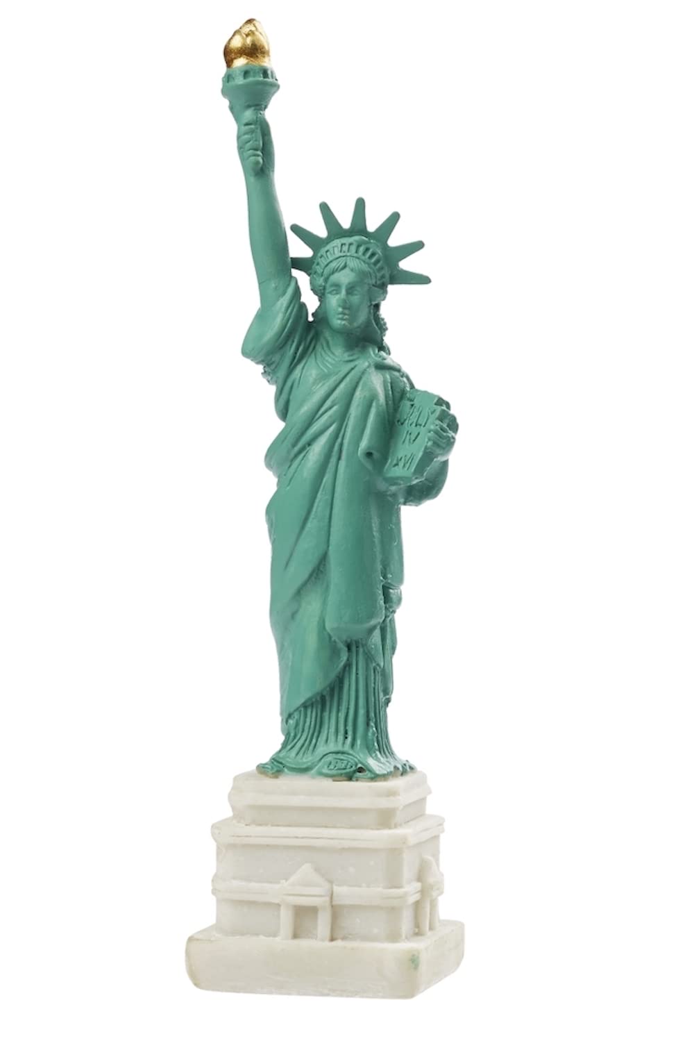Hobbyfun Statue of Liberty 2.7 x 11 cm Green, Resin Finish Tabletop Decor