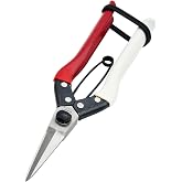 Double-Edge Garden Shears Micro-Tip Pruning Shears Extra Heavy Straight Garden Scissors Effortless Cuts Pruning Shears for Gardening Clippers for Plant Herb Flower Harvesting Fruits vegetables