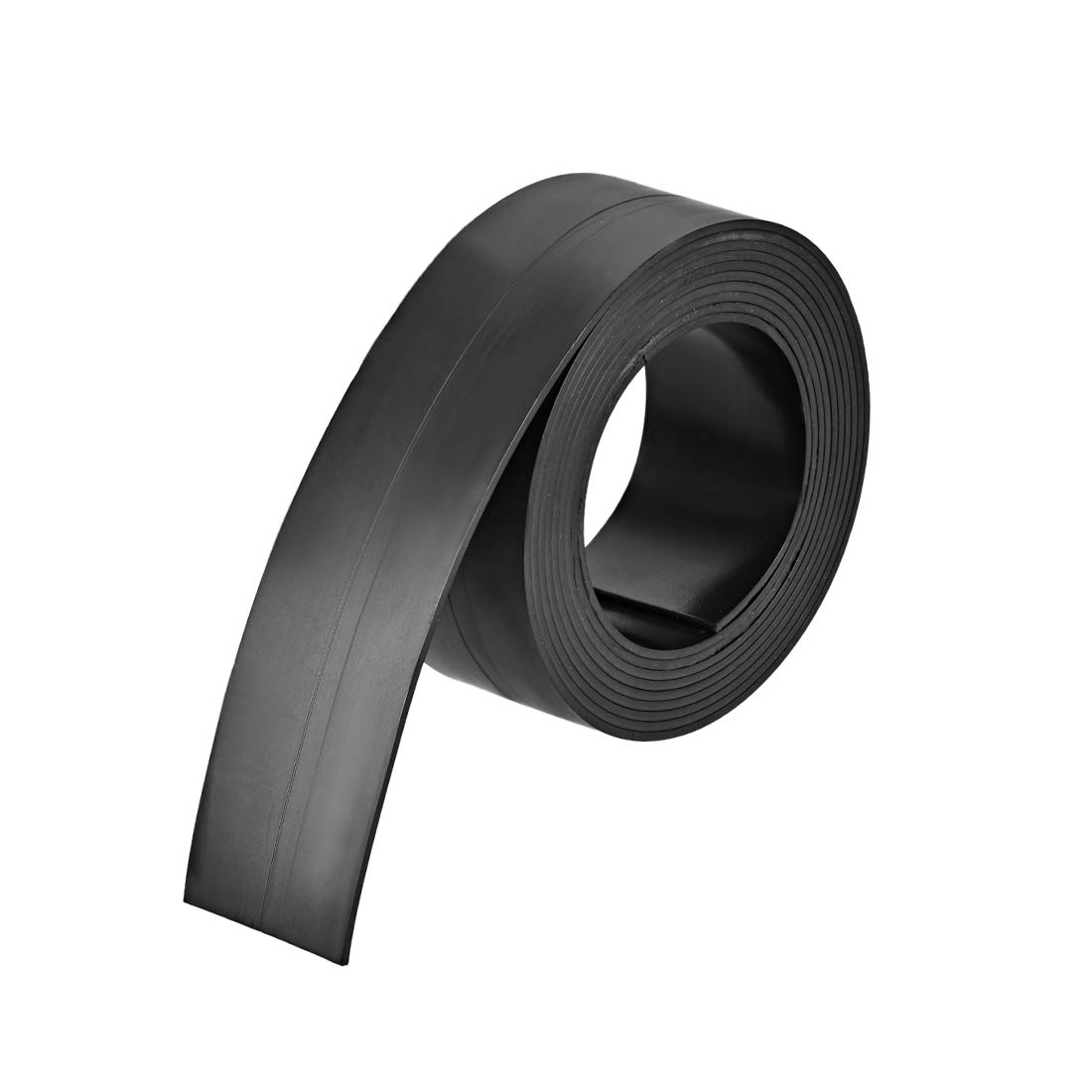 sourcing map Black Magnetic Strip for Crafts 1 3/16 Inch x 6.5 Feet x 1/16 Inch, 30mm x 1.5mm