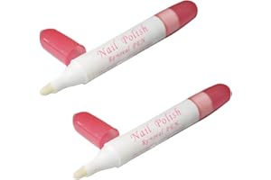 WENTOENAPP 2Pcs Nail Polish Corrector Pen with 3 Replaceable Tips - Manicure Tool for Quick Nail Art Mistakes Cleanup