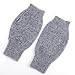 Flammi Women's Knit Fingerless Gloves Cashmere Mittens Warm Thumb Hole Gloves (Light Grey)