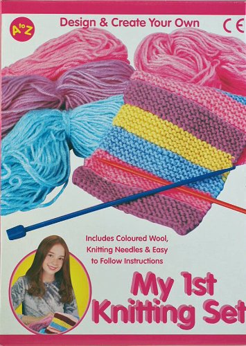 My First Knitting Set - Girls Creative Junior Craft Kit by A TO Z