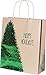 Kraft Holiday Gift Bags, foil hot-Stamp Designs, 12 Large Bags in Assorted Christmas Prints (Multi-Colored)