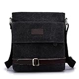 Mfeo Vintage Retro Canvas Messenger Bag Cross-Body Bag Small Bag Purse