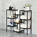 SONGMICS Bamboo Customizable Plant Stand Flower Pots Holder Display Utility Shelf Bathroom Storage Rack Shelving Unit Brown UBCB93BRthumb 4