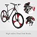 Murtisol Mountain Bikes with Aluminum Mag Wheels,21 Speeds Hybrid Bikes with Dual Disk Brake,Red&Black