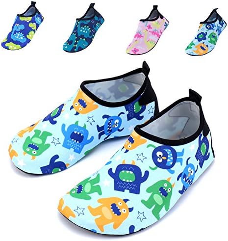 Vivay Toddler Kids Water Shoes Quick Drying Swim Beach Shoes Aqua Socks for Boys & Girls