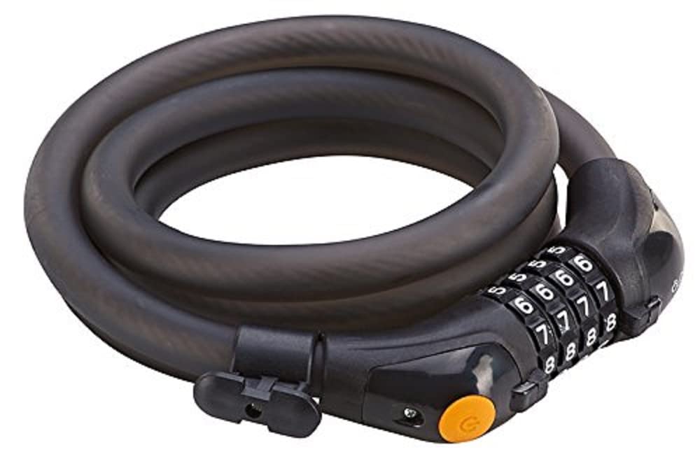 Prophete Combination Curly Cable Lock - Multi-Colour, 150 cm /12 mm