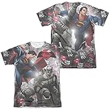 Batman vs. Superman- Showdown (Front/Back) T-Shirt Size L
