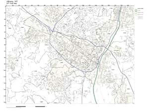 ZIP Code Wall Map of Albany, NY ZIP Code Map Laminated: Amazon.ca: Home ...