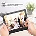 Digital Picture Frame 8 inch, Digital Photo Frame with Motion Sensor Smart Electronic Picture Frame Slideshow High Resolution 180°IPS LCD/Background Music/Calendar/Time/Remote Control（No-WiFi