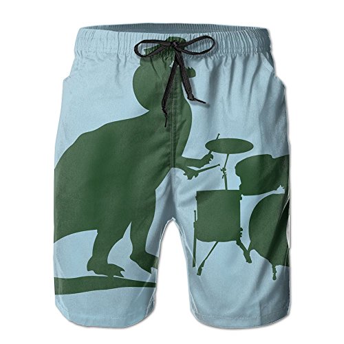 Fight Drums Dinosaurs Adult Beach Pants