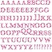 RoomMates RMK1251SCS Express Yourself Pink Peel & Stick Wall Decals, 73 count