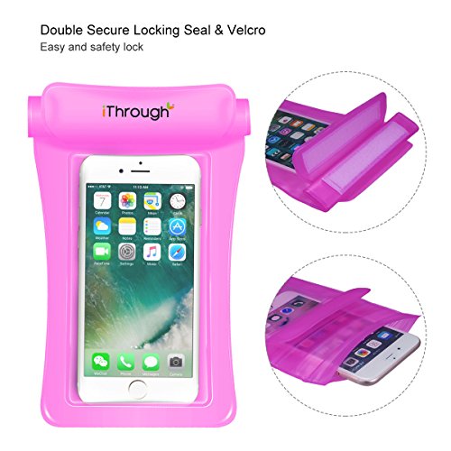 Universal Waterproof Case, iThrough Waterproof Pouch IPX8 Heavy-Duty Case Dry Bag Pouch for iPhone X/8/8 Plus/7/7 Plus/6/6s Plus/5s/se/Galaxy S5/S6/S7 Edge plus sS8 S9 Note 4/5/5/7/8 (4 Packs) - Thumbnail 4