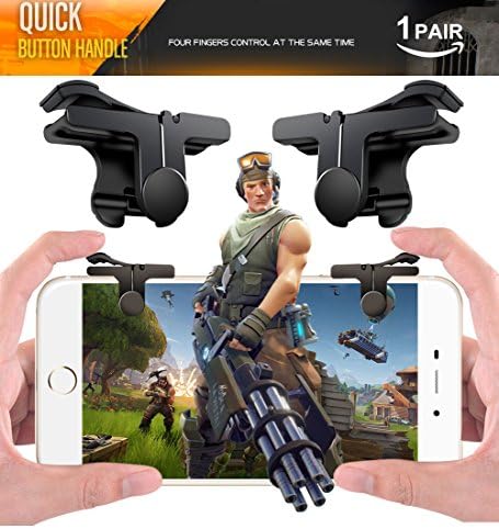 pubg mobile controller,mobile game controller fortnite mobile claw with sensitive shoot aim button for iPhone IOS Android(upgrade version)