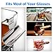 Boravis Cigar Glass Holder, 2 Pack Whiskey Glass Cigar Holder,Specially Designed for Whiskey & Cigar Lovers