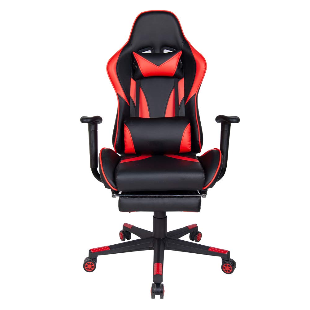 Amazon.com: Polar Aurora Gaming Chair Racing Style High-Back PU Leather