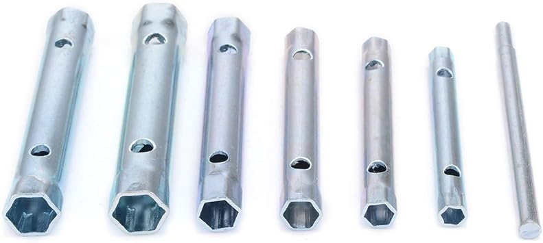 7Pcs Tubular Box Spanner Set 6Mm-17Mm 