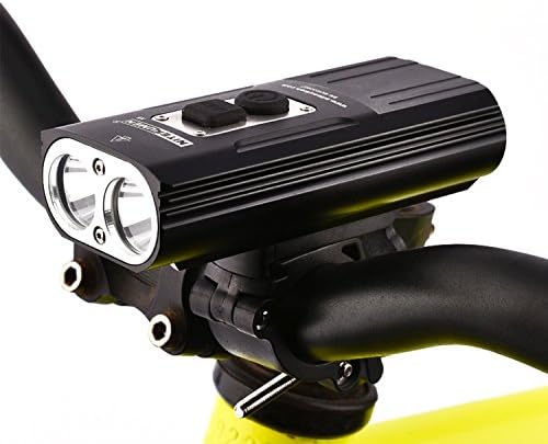 NITENUMEN Rechargeable Bike Headlight Waterproof 1800 Lumens USB Cree LED High Performance 18650 Li-ion USB Charging Bicycle Light