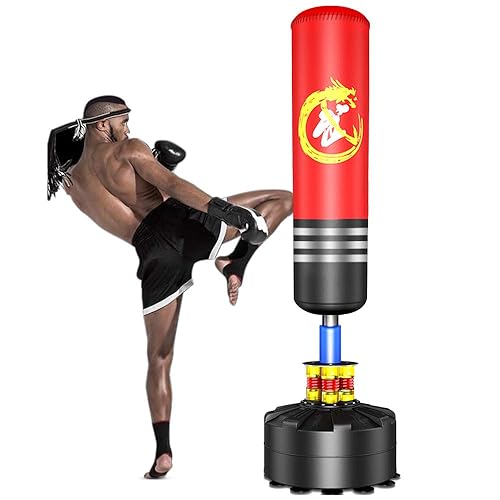 Dripex Freestanding Punching Bag 69'' Heavy Boxing Bag with