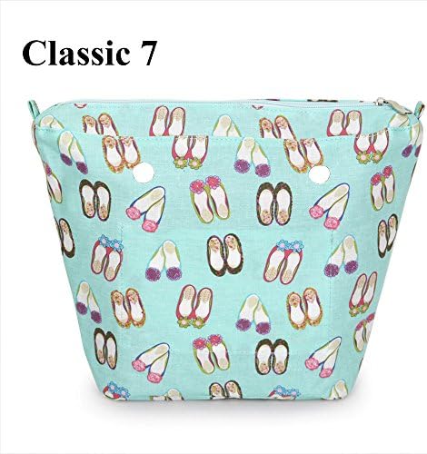 Waterproof Inner Lining Insert Zipper Pocket for Classic Obag Canvas Inner Pocket for O Bag