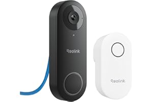 REOLINK Video Doorbell PoE Camera – 2K IP Security Camera Outdoor with Chime V2, 4:3 Aspect Ratio, 180 Degree Diagonal, 2-Way Talk, Plug & Play, Secured Local Storage, No Monthly Fee