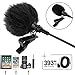 393 inch Professional Grade Lavalier Lapel Microphone ­Omnidirectional Mic with Easy Clip On System ­ Perfect for Recording YouTube