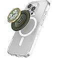 PopSockets Round Phone Grip Compatible with MagSafe, Adapter Ring Included, Phone Holder, Wireless Charging Compatible - Floral Relief