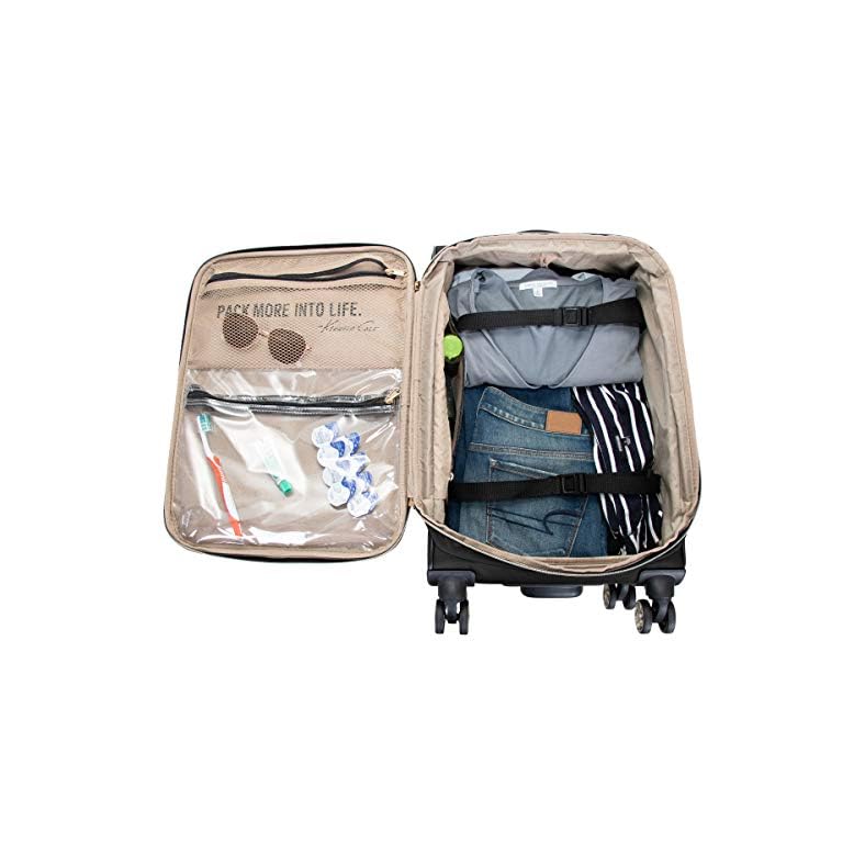 Cole Reaction Women's Chelsea Luggage Chevron Softside 8Wheel