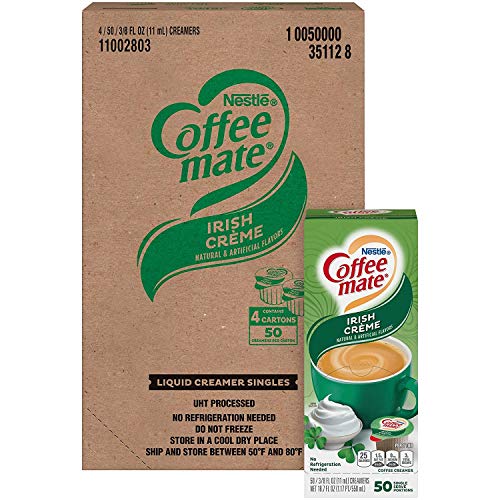 Nestle Coffee mate Coffee Creamer, Irish Creme, Liquid Creamer Singles