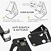 （2 in 1） Tecboss Tablet Stand, Multi-Angle Adjustable Desktop Cell Phone Stand Holder for Nintendo Switch, iPad Mini Air 2 3 4 Pro, iPhone 6 7 8 X Plus - Easy Adjust & Take Anywhere (Black)