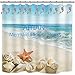 Mermaid Shower Curtain Hooks Rings - Silver Shower Curtain Hangers Rust Proof Shower Hooks for Shower Curtain, Decorative Bathroom Accessories Set, Sea Beach Theme Bathroom Decor, Set of 12