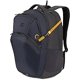 SwissGear UrbanPro Laptop Backpack, Laptop Bag Fits Most 16-Inch Laptops, Commuter Friendly Trolley Sleeve, Ideal for Work, Travel or School - Navy/Charcoal (18.5-Inch)