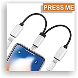iPhone Headphone Adapter, Lightning Port Cable Splitter, Charger Audio Jack Adapter for iPhone X/8/8 Plus/7/7 Plus, Official Apple Accessories