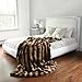 Best Home Fashion Chinchilla Faux Fur Throw Blanket - 58